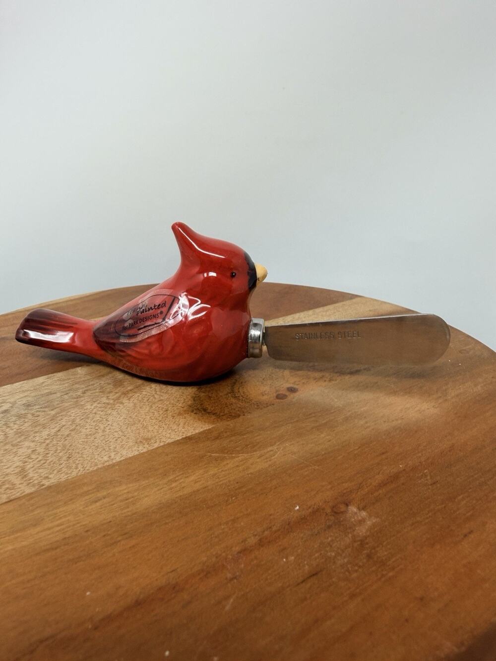 Red Cardinal Bird Cheese/Butter Spreader Knife